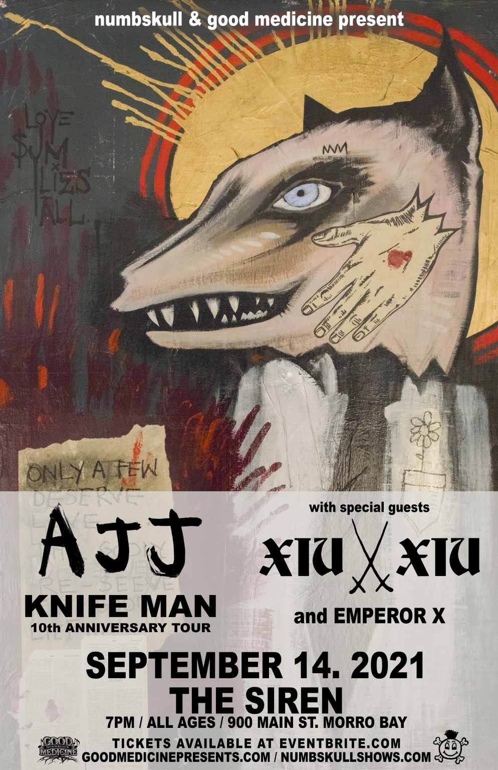 AJJ Knife Man 10th Anniversary Tour w/Xiu Xiu, Emperor X The Siren