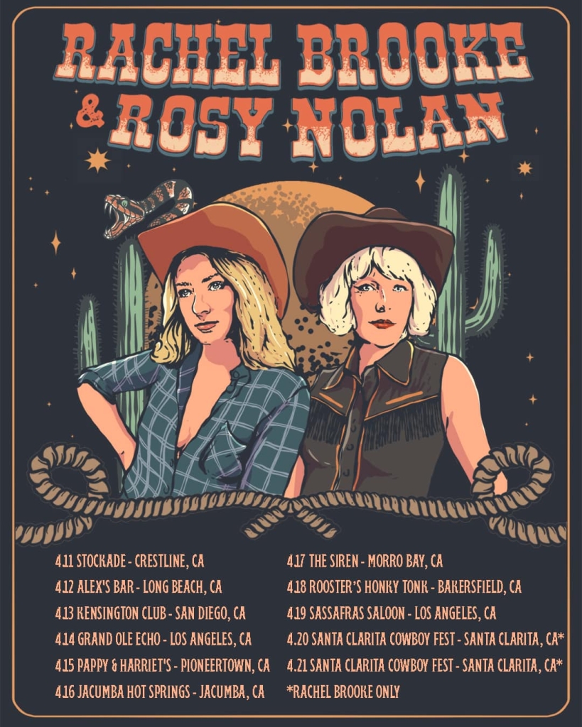Rachel and Rosy Tour Poster art